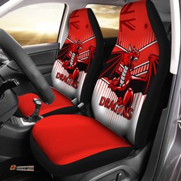 St. George Illawarra Dragons St. George Illawarra Dragons Mascot With Australia Flag Car Seat Covers