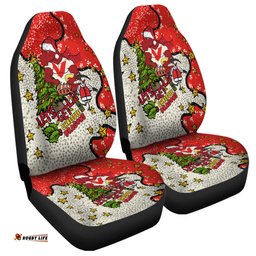 St. George Illawarra Dragons Christmas Custom Let's Get Lit Chrisse Pressie Car Seat Covers