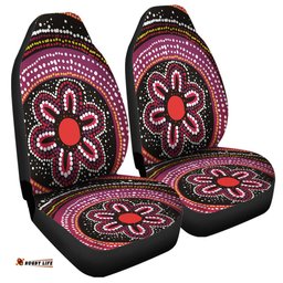 Australia Dot Painting Inspired Aboriginal Aboriginal Color Dot Inspired Car Seat Covers