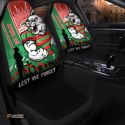 South Sydney Rabbitohs Anzac Day Lest We Forget Strong Fighting Spirit Car Seat Covers