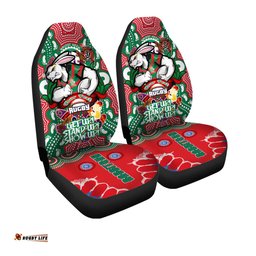 South Sydney Rabbitohs Custom South Rabbitohs With Indigenous Culture Culture Car Seat Covers