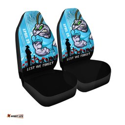 New South Wales Blues Anzac Day Lest We Forget Strong Fighting Spirit Car Seat Covers