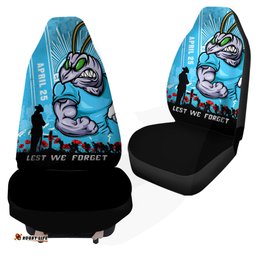 New South Wales Blues Anzac Day Lest We Forget Strong Fighting Spirit Car Seat Covers