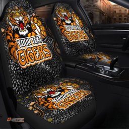 Wests Tigers Custom Team With Dot And Star Patterns For Tough Fan Car Seat Covers