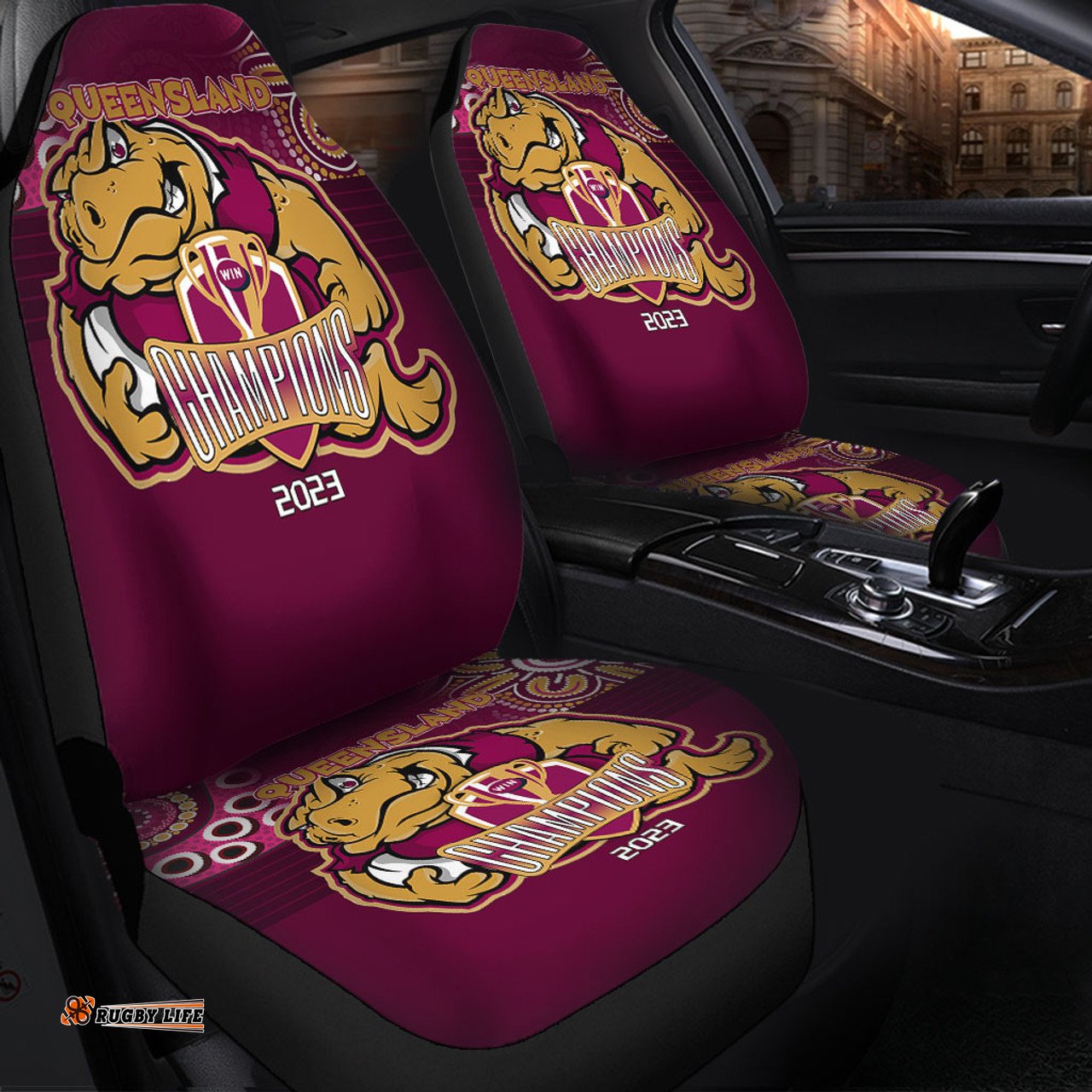 Cane Toads Talent Win Games But Teamwork And Intelligence Win Championships With Aboriginal Style Car Seat Covers