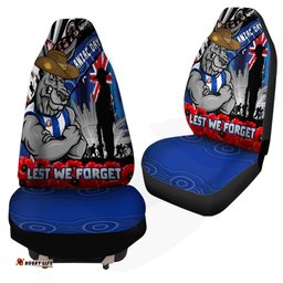 North Melbourne Anzac Day Honor United In Spirit Car Seat Covers