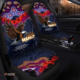Australia Sea Eagles Anzac Lest We Forget Aboriginal Inspired Patterns Car Seat Covers