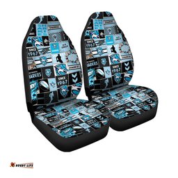 Cronulla Sutherland Sharks Team Of Us Die Hard Fan Supporters Comic Style Car Seat Covers