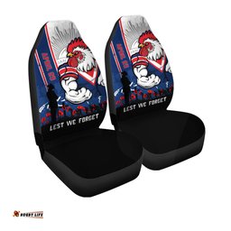 Sydney Roosters Anzac Day Lest We Forget Strong Fighting Spirit Car Seat Covers