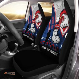 Sydney Roosters Anzac Day Lest We Forget Strong Fighting Spirit Car Seat Covers