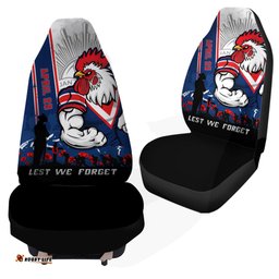 Sydney Roosters Anzac Day Lest We Forget Strong Fighting Spirit Car Seat Covers