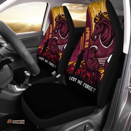 Brisbane Broncos Anzac Day Lest We Forget Strong Fighting Spirit Car Seat Covers