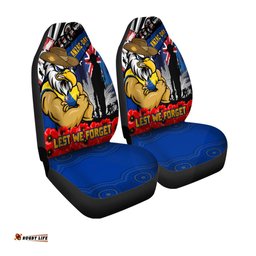 West Coast Eagles Anzac Day Honor United In Spirit Car Seat Covers