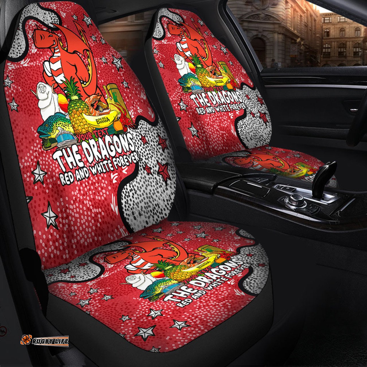 St. George Illawarra Dragons Custom Australian Big Things Car Seat Covers