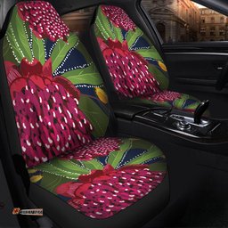 Australia Flowers Aboriginal Australian Waratah Flower Art Car Seat Covers