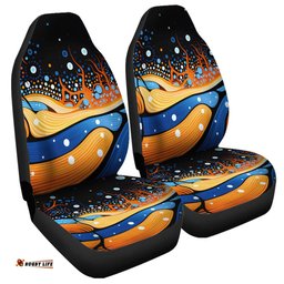 Australia Dreaming Aboriginal Aboriginal Art Indigenous Dot Painting Inspired Car Seat Covers