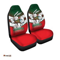 South Sydney Rabbitohs Bunnies Mascot With Australia Flag Car Seat Covers