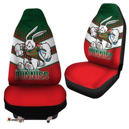 South Sydney Rabbitohs Bunnies Mascot With Australia Flag Car Seat Covers