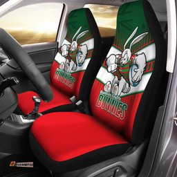 South Sydney Rabbitohs Bunnies Mascot With Australia Flag Car Seat Covers