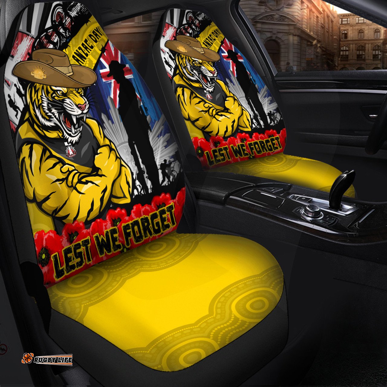 Richmond Anzac Day Honor United In Spirit Car Seat Covers