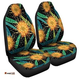 Australia Flowers Aboriginal Australian Yellow Hakea Flower Art Car Seat Covers