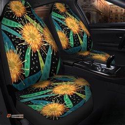 Australia Flowers Aboriginal Australian Yellow Hakea Flower Art Car Seat Covers