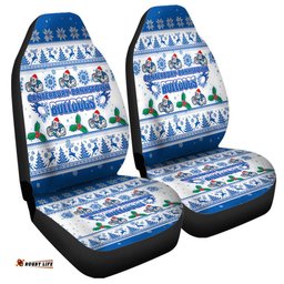 Canterbury Bankstown Bulldogs Christmas Canterbury Bankstown Bulldogs Special Ugly Christmas Car Seat Covers