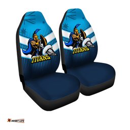Gold Coast Titans Gold Coast Titans Mascot With Australia Flag Car Seat Covers