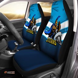 Gold Coast Titans Gold Coast Titans Mascot With Australia Flag Car Seat Covers