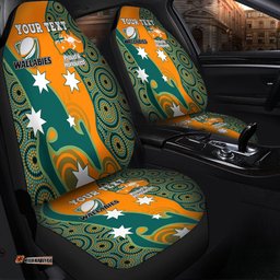 Australia Wallabies Custom Custom Proud And Honoured Indigenous Aboriginal Inspired Gold Jersey Car Seat Covers