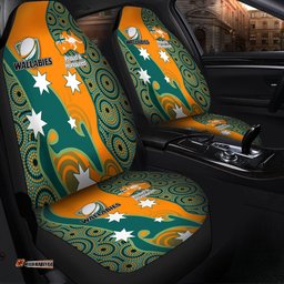 Australia Wallabies Custom Custom Proud And Honoured Indigenous Aboriginal Inspired Gold Jersey Car Seat Covers