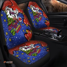 Newcastle Knights Christmas Custom Let's Get Lit Chrisse Pressie Car Seat Covers