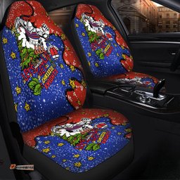 Newcastle Knights Christmas Custom Let's Get Lit Chrisse Pressie Car Seat Covers