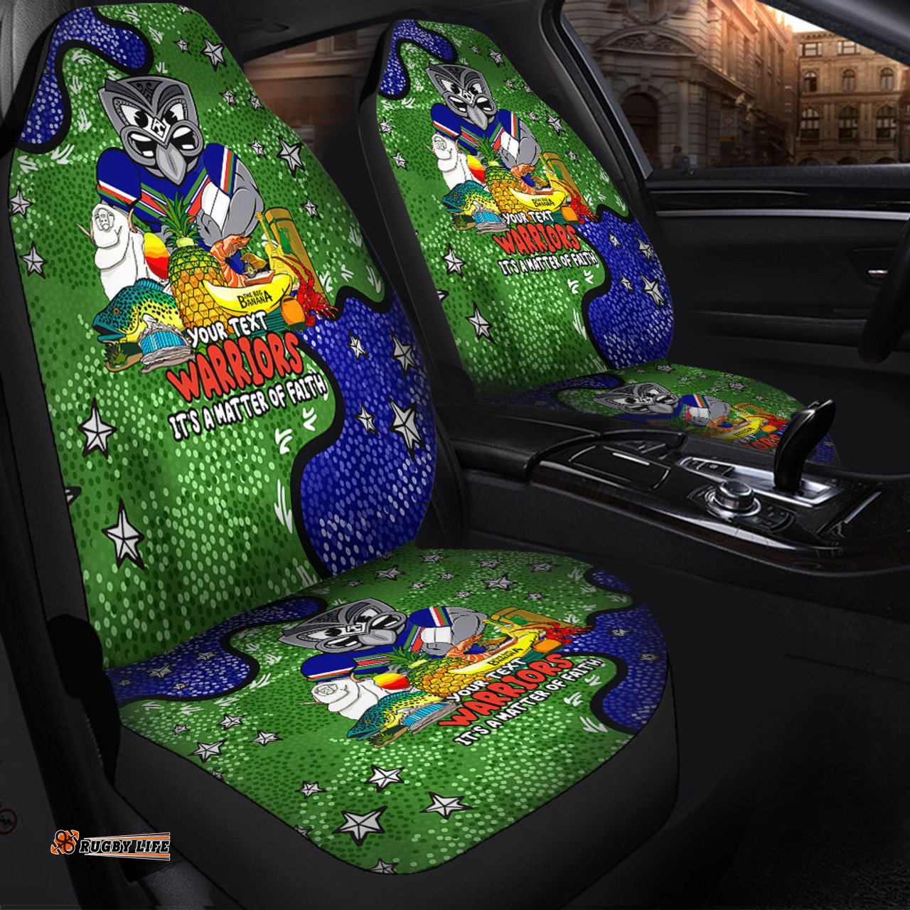 New Zealand Warriors Custom Australian Big Things Car Seat Covers