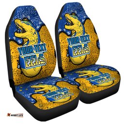 Parramatta Eels Custom Team With Dot And Star Patterns For Tough Fan Car Seat Covers
