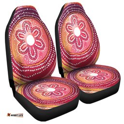 Australia Dot Painting Inspired Aboriginal Aboriginal Style Dot Car Seat Covers