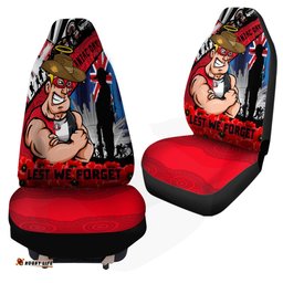 St Kilda Anzac Day Honor United In Spirit Car Seat Covers