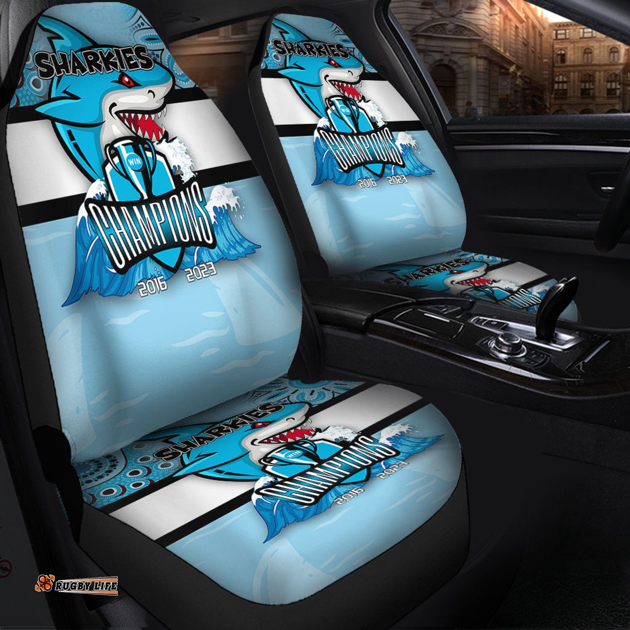 Cronulla Sutherland Sharks Talent Win Games But Teamwork And Intelligence Win Championships With Aboriginal Style Car Seat Covers