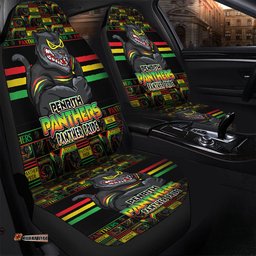 Penrith Panthers Champions Pride Comic Style Car Seat Covers