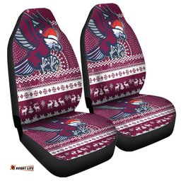 Manly Warringah Sea Eagles Australia Ugly Xmas With Aboriginal Patterns For Die Hard Fans Car Seat Covers