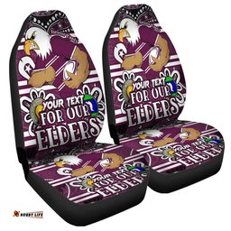 Manly Warringah Sea Eagles Custom Manly Warringah Sea Eagles For Our Elders Car Seat Covers