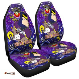 Melbourne Storm Naidoc Week Custom For Our Elders Home Jersey Car Seat Covers