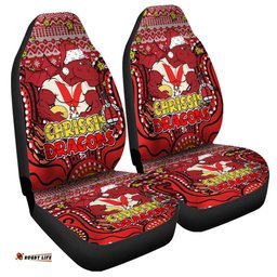 St. George Illawarra Dragons Christmas Custom Christmas Knit Patterns Vintage Jersey Ugly Car Seat Covers