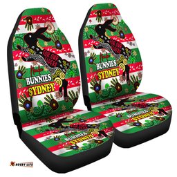 Rabbitohs Naidoc Week Custom For Our Elders Aboriginal Inspired Car Seat Covers