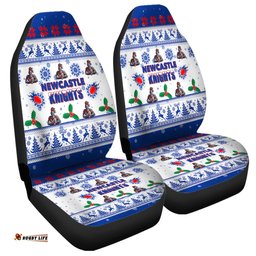 Newcastle Knights Christmas Newcastle Knights Special Ugly Christmas Car Seat Covers