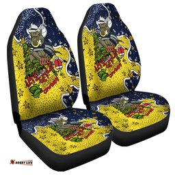 North Queensland Cowboys Christmas Custom Let's Get Lit Chrisse Pressie Car Seat Covers