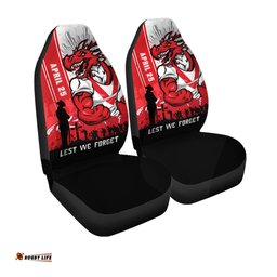 St. George Illawarra Dragons Anzac Day Lest We Forget Strong Fighting Spirit Car Seat Covers
