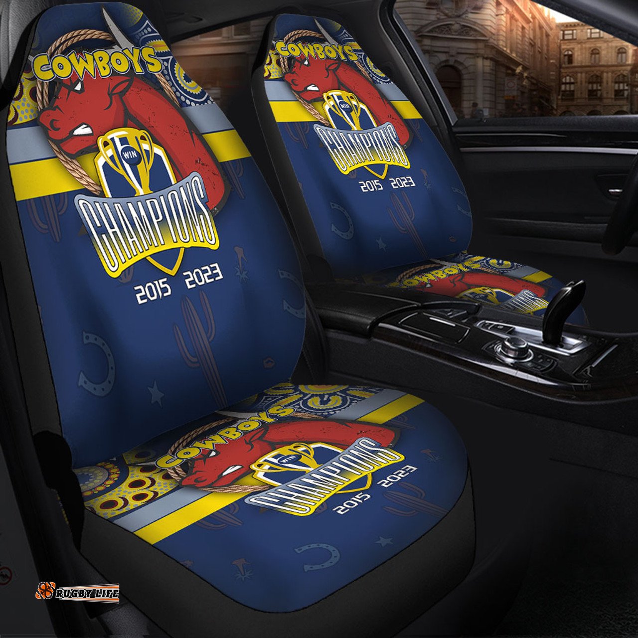 North Queensland Cowboys Talent Win Games But Teamwork And Intelligence Win Championships With Aboriginal Style Car Seat Covers