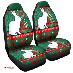 South Sydney Rabbitohs Australia Ugly Xmas With Aboriginal Patterns For Die Hard Fans Car Seat Covers