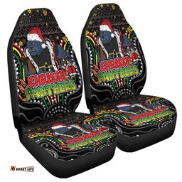 Penrith Panthers Christmas Custom Christmas Knit Patterns Vintage Jersey Ugly Car Seat Covers